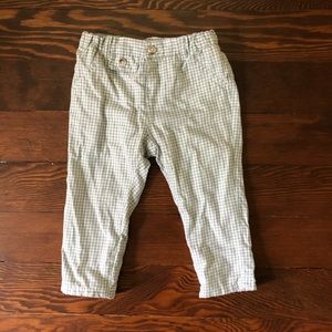 Mayoral grey gingham pants (12m)